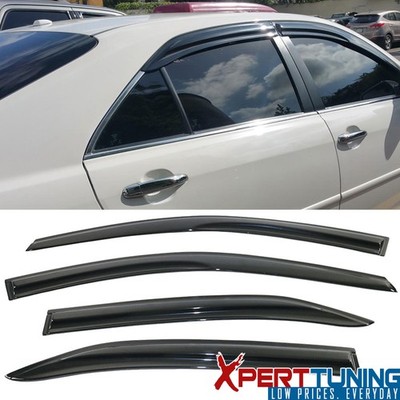 Fits 07-11 Toyota Camry Mugen Style Window Visors Vent Guard Tape on Acrylic 4PC