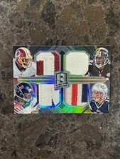 Insane 2014 Spectra Edelman-Johnson-Brown-Garcon multi color patch 5/5 GAME USED