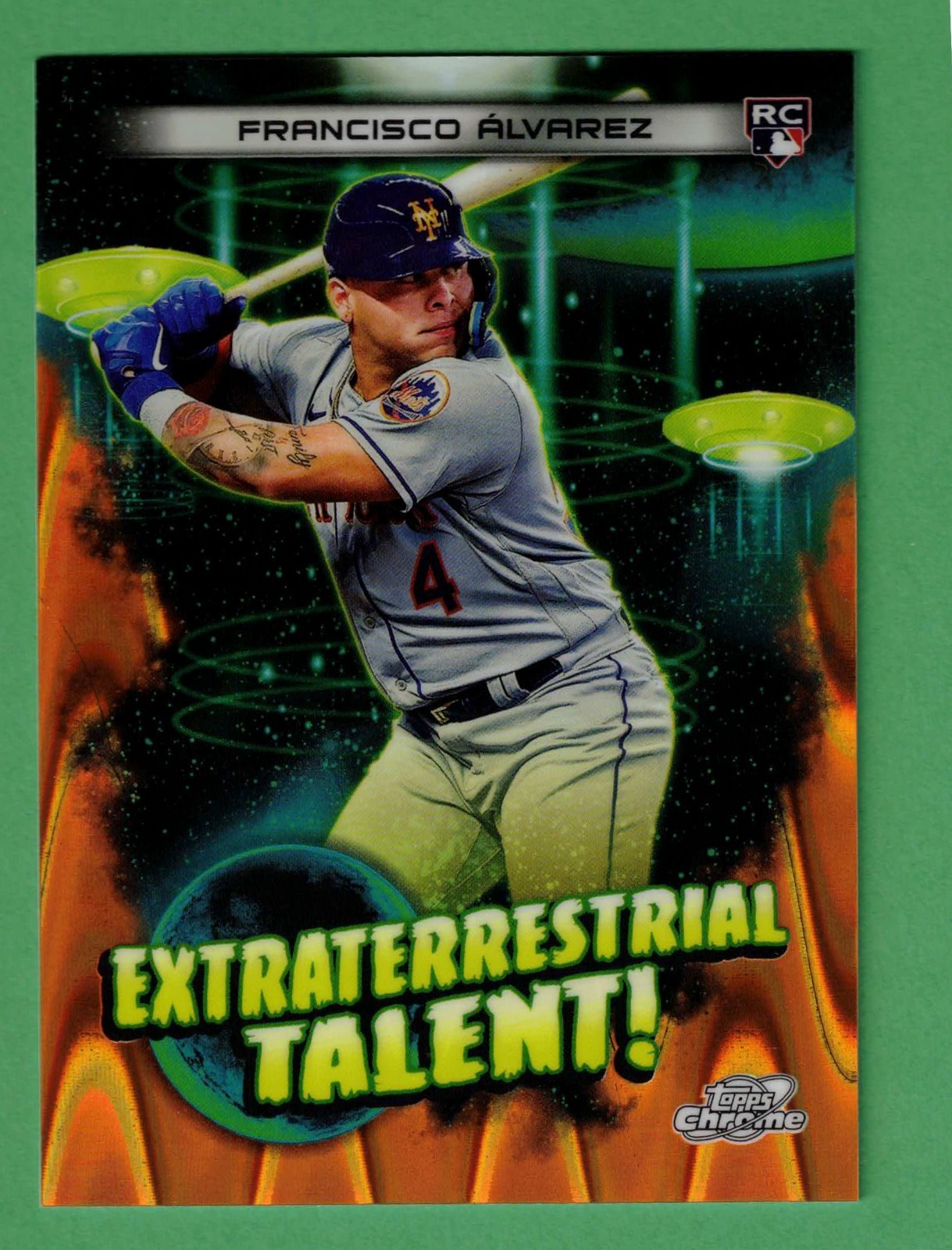2023 TOPPS COSMIC CHROME FRANCISCO ALVAREZ ORANGE LAVA EXTRATERRESTIAL 18/25 RC