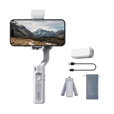 3-Axis Smartphone Gimbal Stabilizer with Tripod  Fill Light - 280g Load Capacit