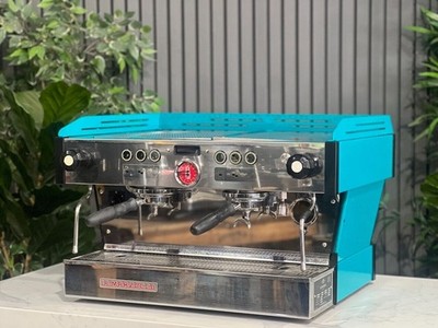 LA MARZOCCO LINEA PB 2 GRUPPEN ESPRESSOMASCHINE DARK AQUA GRÜN KOMMERZIELL