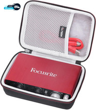 LTGEM Hard EVA Case Compatible with Focusrite Scarlett 2I2 4Th Gen/Solo 4Th Gen