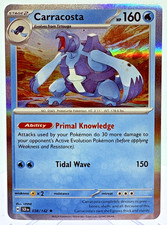 Carracosta 38/142 Rare Stellar Crown Pokemon Holo NM