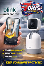 Image of Blink Mini Pan-Tilt Camera | Rotating Indoor Plug-In Pet Security Camera, Two-Wa