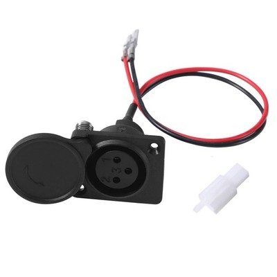 KAMIER XLR Charger Port for Razor MX650 MX500 SX500 Mcgrath One Size, Black 