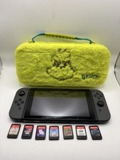 Nintendo Switch Grey Console Bundle + 7 Games + Dock & Case