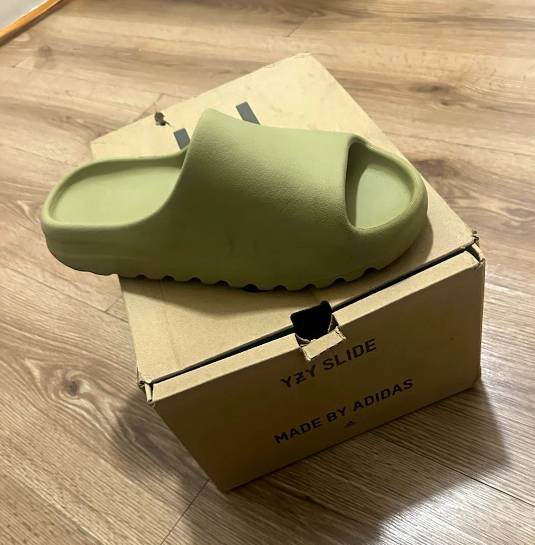 adidas Yeezy Slide Green Men's Slip-On Sandals US 12 EU 47 FZ5904
