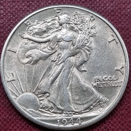 1944 D Walking Liberty Half Dollar 50c Silver High Grade UNC Uncirculated #95142