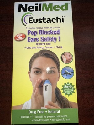 NeilMed Eustachi-Eustachian Tube Exercise-Pop Blocked Ears Safely-Sealed-NEW