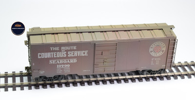 Atlas Spur 0 - 2-Leiter, Güterwagen, Box Car Seaboard Railway, NEW - AQ 558