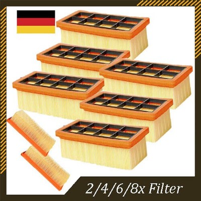 8x Filter passend für Kärcher AD2 AD3 AD4 Premium AD3.000 AD3.200 AD 6.415-953.0