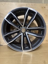 AUDI A4 S4 B9 A5 S-Line Diamond Cut Grey 8.5J x 19" ET37 Alloy Wheel 8W0601025DF