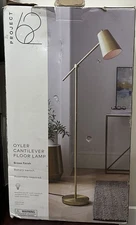 Project 62 Oyler Cantilever Floor Lamp Brass Finish 60.38" H X 29.75"W