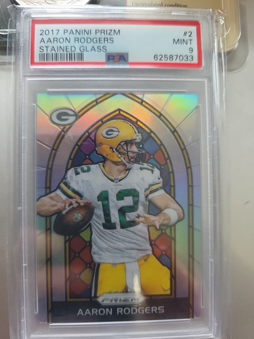 2017 Panini Prizm - Stained Glass Aaron Rodgers #2 Silver Prizm