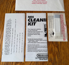 Nintendo of America Service Dept. letter cleaning kit nes action set system RARE