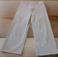 Pistola Penny High Rise Wide Leg Crop Jean Cashew Womens size 27 Classic Boho