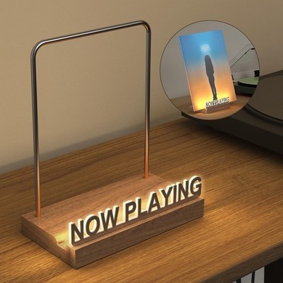 Now Playing Vinyl Record Stand, Light Up Vinyl Record Display Stand, Holder