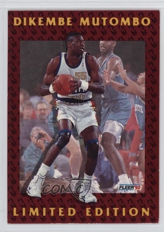 1991-92 Fleer Limited Edition Dikembe Mutombo #2 Rookie RC HOF 1s1h