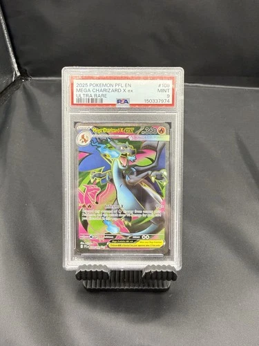 Pokémon Mega Charizard X EX Me02 Phantasmal Flames PSA 9 109/094 Ultra Rare Holo