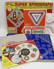 Vintage 1969 Kenner s New Super Spirograph Set 2400 Incomplete With Refill Set