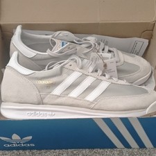 adidas SL72 RS Men’s Trainers UK 10 Grey/White Lace-Up Sneakers New Boxed