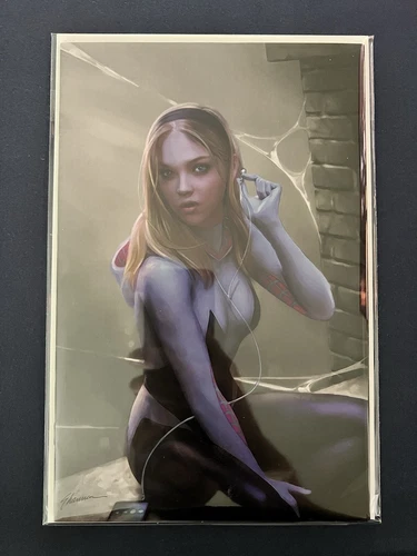 SPIDER GWEN ANNUAL #1 * NM+ SHANNON MAER VIRGIN VARIANT GHOST SPIDER GWEN STACY