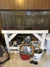 Pre-owned Fish Tank and Accessories Large Filtration Pump And All The Parts