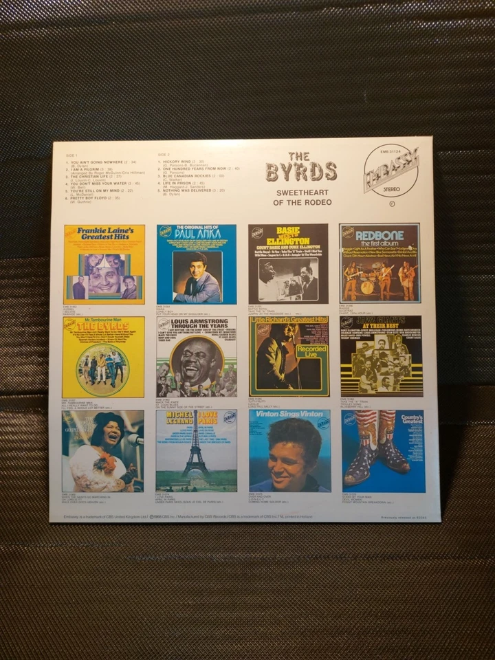 UNUSED The Byrds Sweetheart Of The Rodeo EMB 31124 LP 1975 SLEEVE =M- VINYL =M - Bild 2 von 4