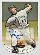 Scott Kazmir 2005 Fleer Platinum Die-Cut AUTO AUTOGRAPH #13 Tampa Bay Rays