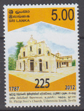 Sri Lanka 2012 Religion/Philip Neri s Church Patron Saint of Joy/Laughter MNH