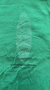 Surf Shop Tee Cinnamon Rainbows Youth Medium Surf T-Shirt Hampton Beach 