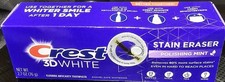 Crest 3D White Stain Eraser Teeth Toothpaste Polishing Mint 2.7oz EXP 2028