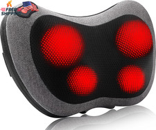 Shiatsu Back Neck Massager with Heat Deep Tissue Electric Massage Pillow