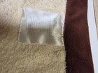 Lambs Ivy Cream Tan Hedgehog Baby Blanket Brown Edge Trim Porcupine apprx38x30 — photo 3