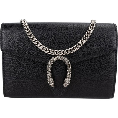 Gucci Grained Leather Dionysus Crystal Super Mini Crossbody Bag Tasche