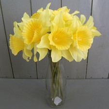Artificial Daffodil Flower Bunch - 9 Flower Stems
