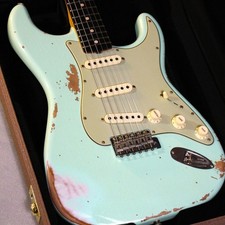 Fender Custom Shop 1962 Stratocaster Heavy Relic verde surf invecchiato *Cd886