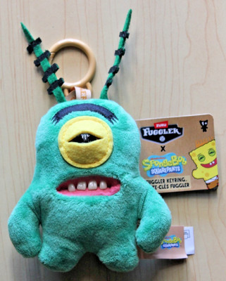 Zuru Fuggler x Spongebob Squarepants Plankton 5'' Keychain Plush