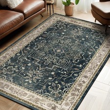 Distressed Vintage 5x7 Area Rugs for Living Room Bedroom Non Slip Washable, M...