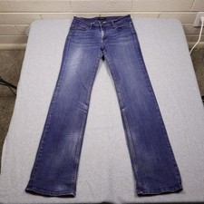 Haala Denim Venice Bootcut Womens Jeans 32x36 Blue Dark Wash Western Made In USA