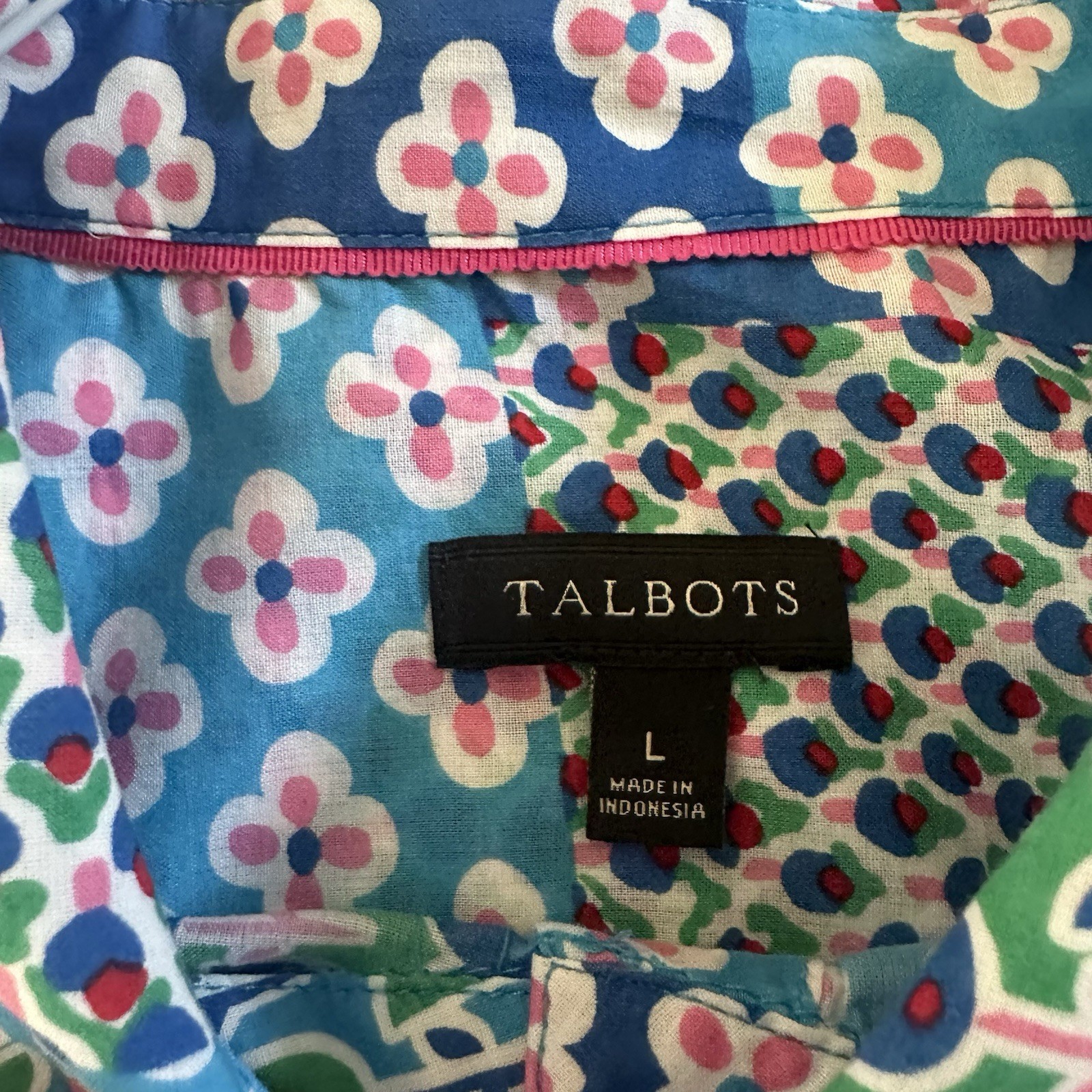 Talbots Women's Floral Patchwork Lightweight Cott… - image 4