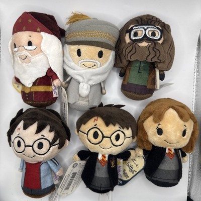 Lot of 6 Hallmark Itty Bittys 4.5  Plush Hermione Harry Potter Dumbledore Hagrid