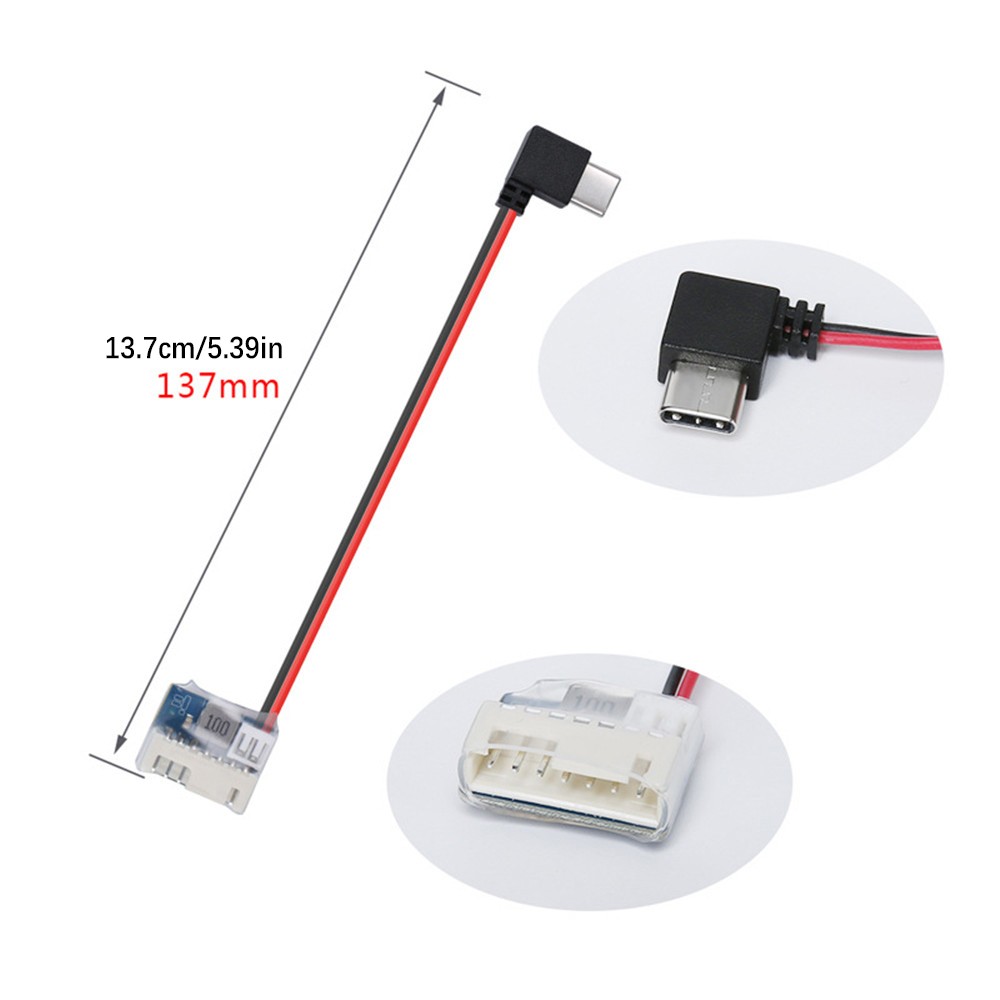 90° Type C To 5V Balance Plug Charging Cable For Gopro 6/7/8/9 FPV Drone Camera thumbnail 4