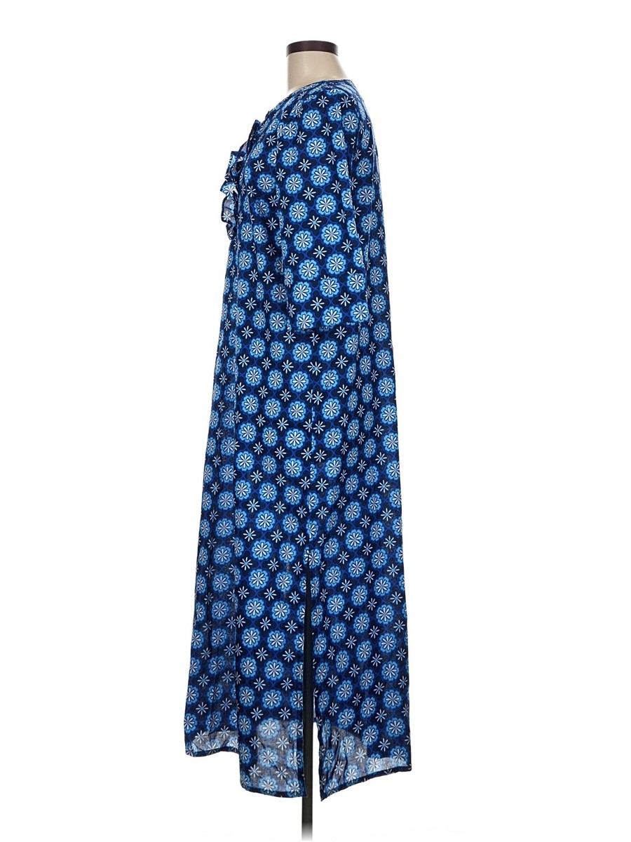 Draper James Women Blue Casual Dress M View 4