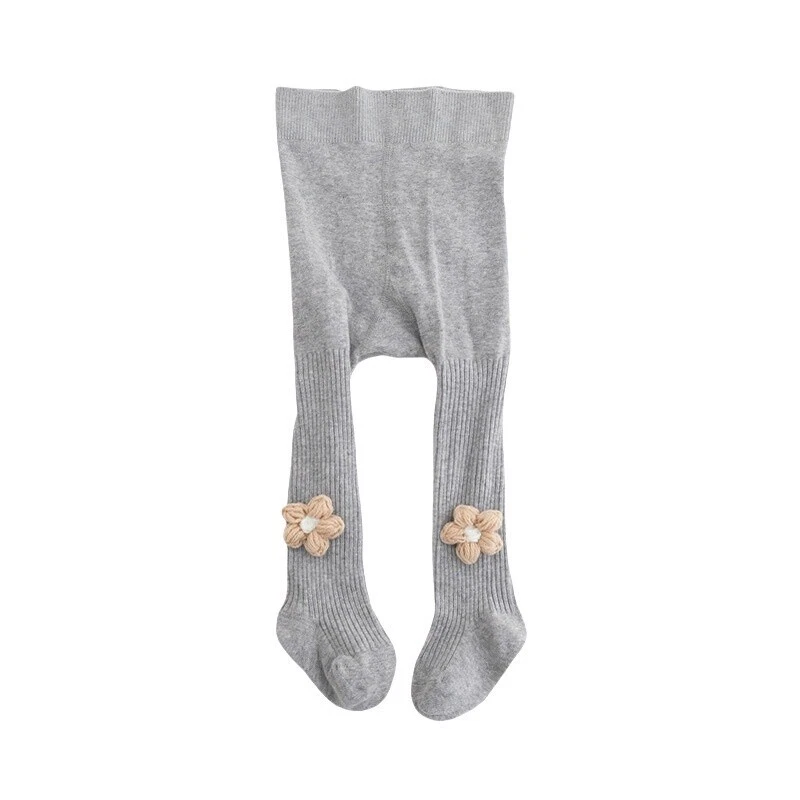 Medias lisas para niñas 1-8 años pantimedias lisas para niños escuela algodón suave Foto 4 de 4