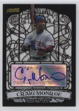 2008 Topps Stadium Club Beam Team Black & White /99 Craig Monroe Auto nd3