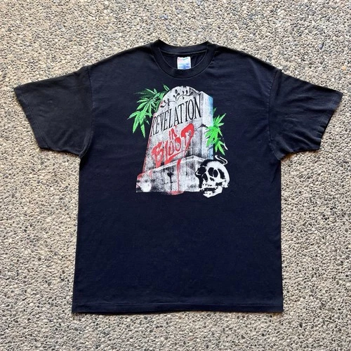 Degradation 90s Metal Band Tee Shirt Skulls Weed Sin 1990s vintage concert t-shirt, vintage, size XL, single stitch, B+ condition