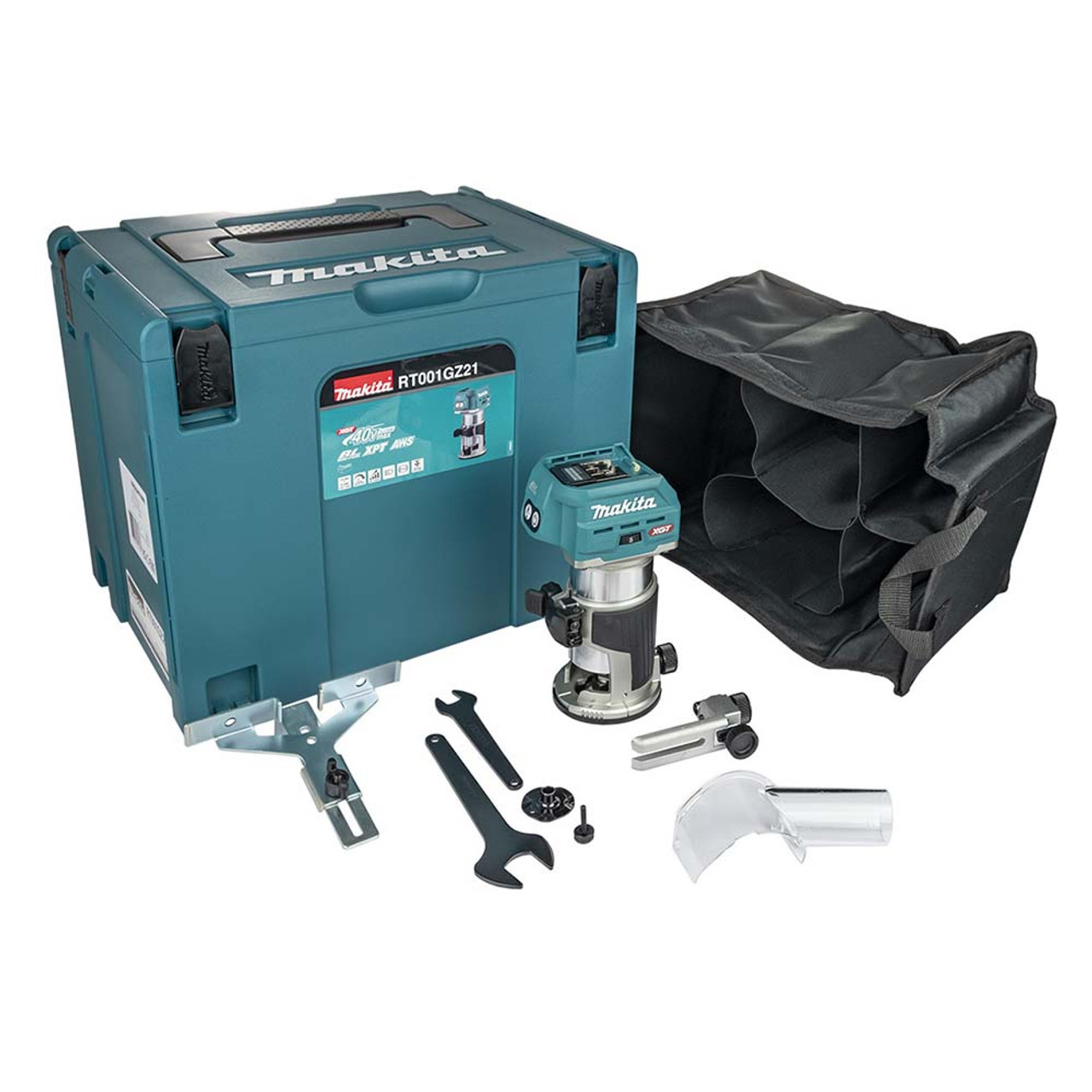 Makita RT001GZ21 40V XGT Brushless Router Trimmer  in MakPac Case (XL)