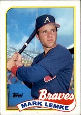 Mark Lemke 1989 Topps Rookie Card #327. rookie card picture