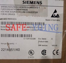1PCS NEW SIEMENS MAIN DRIVE 6SE7021-8TP60-Z Z=G91+C43+G43+K80